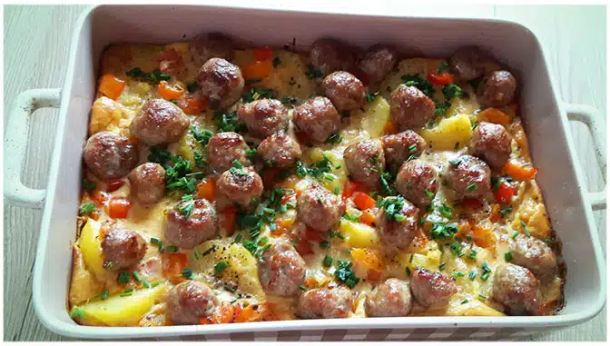 Kartoffel Bratwurst Auflauf