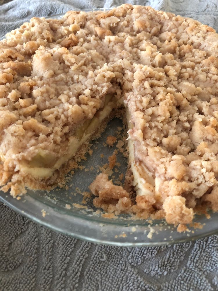 Käse-Apfel-Streuselkuchen