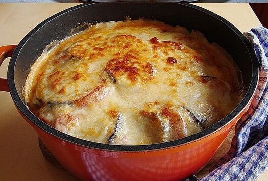 Moussaka mit Hack und Kartoffeln