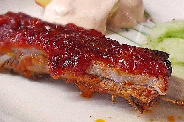 Spareribs mit amerikanischer BBQ Sauce