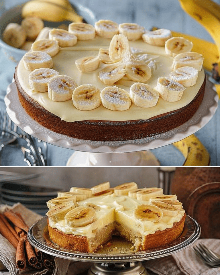 Diese cremige, sanfte Bananentorte ist SO lecker und in wenigen Augenblicken schon fertig!