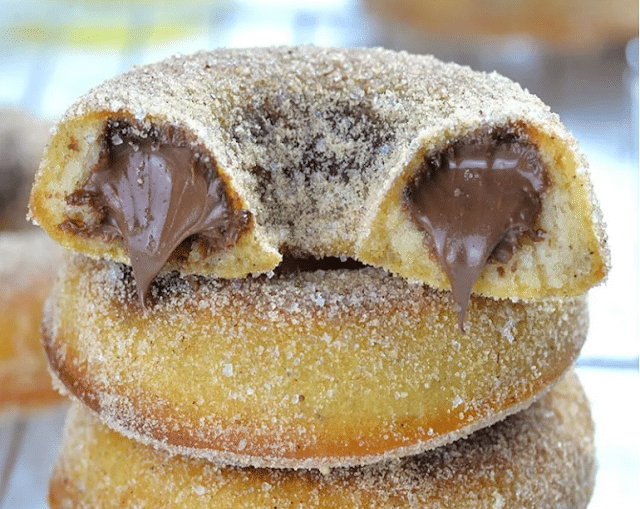 Donuts Gefüllt Mit Nutella Rezept, Aus Dem Backofen!