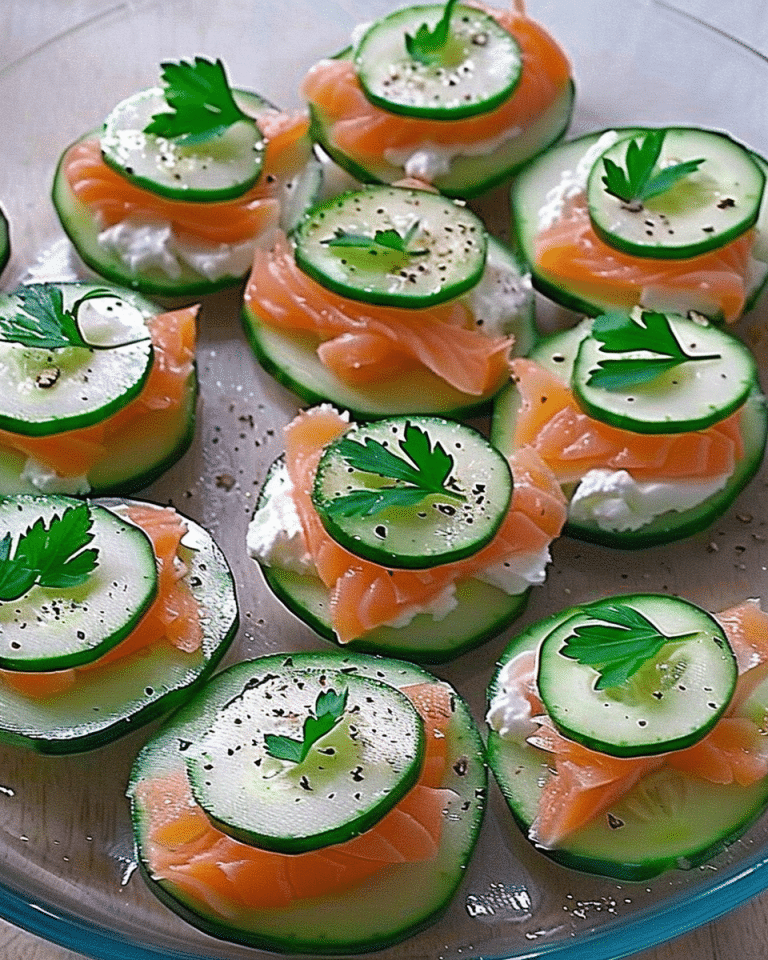 Gurken Lachs Häppchen