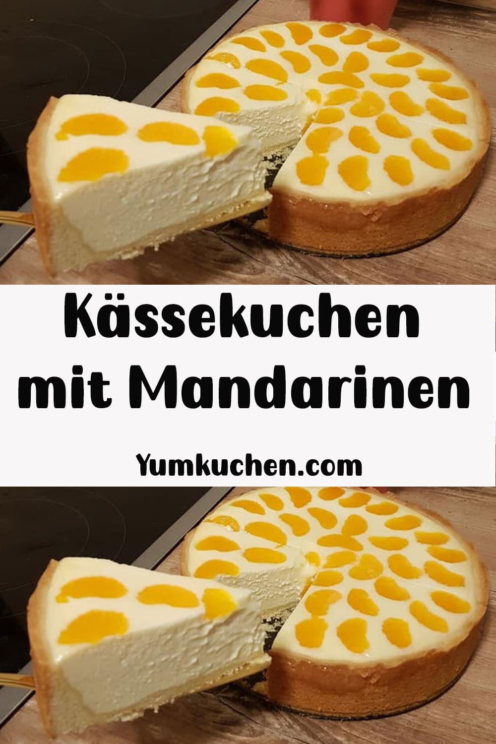 Kässekuchen mit Mandarinen