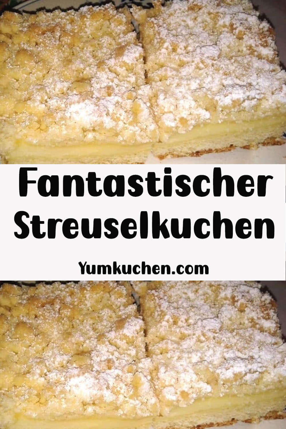 Streuselkuchen mit Pudding