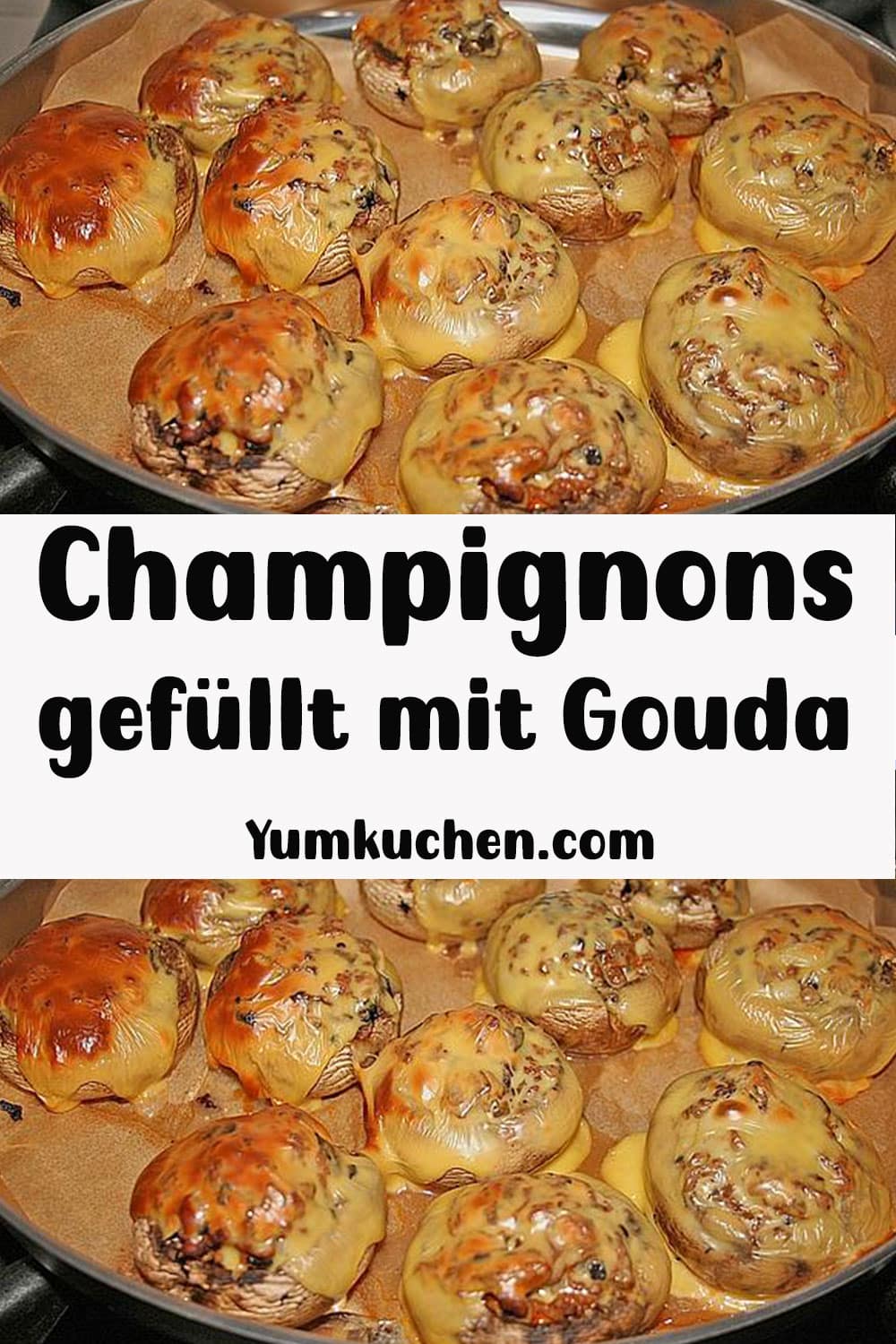 Champignons gefüllt mit Gouda