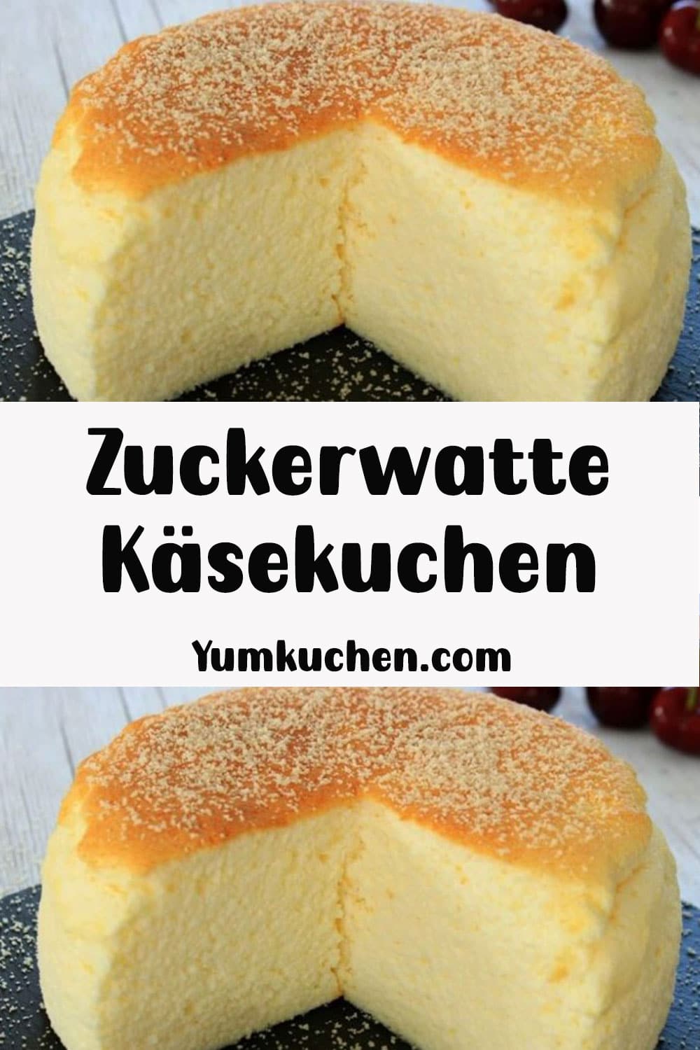 Zuckerwatte Käsekuchen