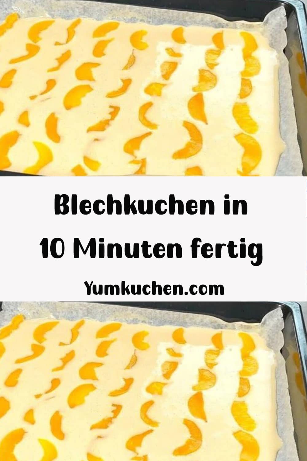 12 Esslöffel Blechkuchen in 10 Minuten fertig, inklusive Backzeit