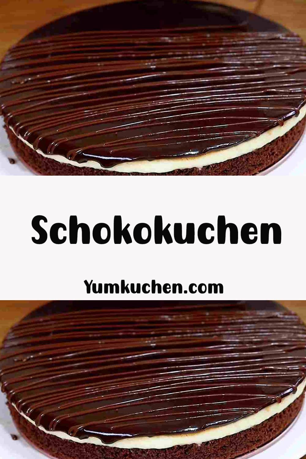 Schokokuchen mit Vanillepudding