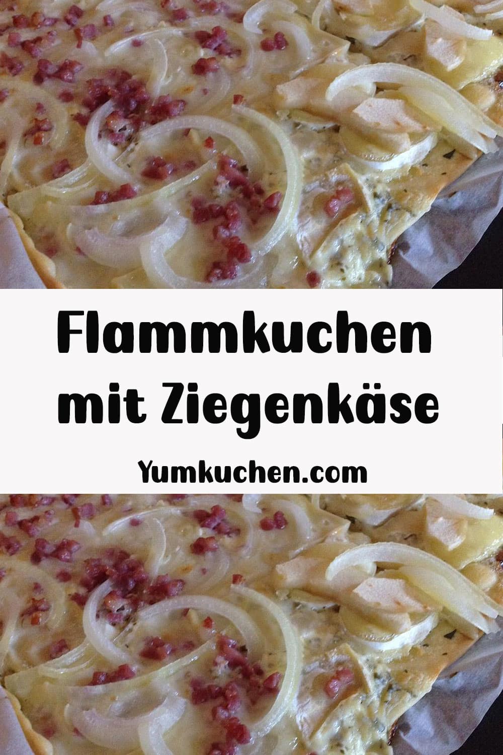 Flammkuchen mit Ziegenkäse