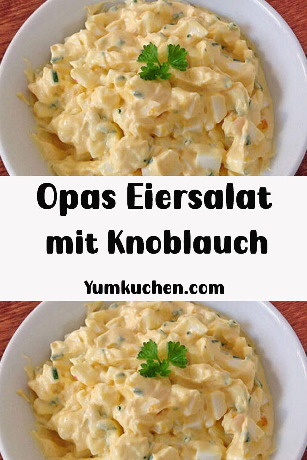 Opas Eiersalat mit Knoblauch