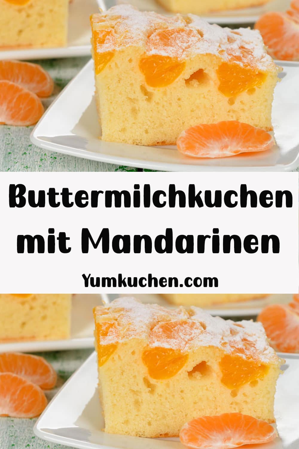 Buttermilchkuchen mit Mandarinen