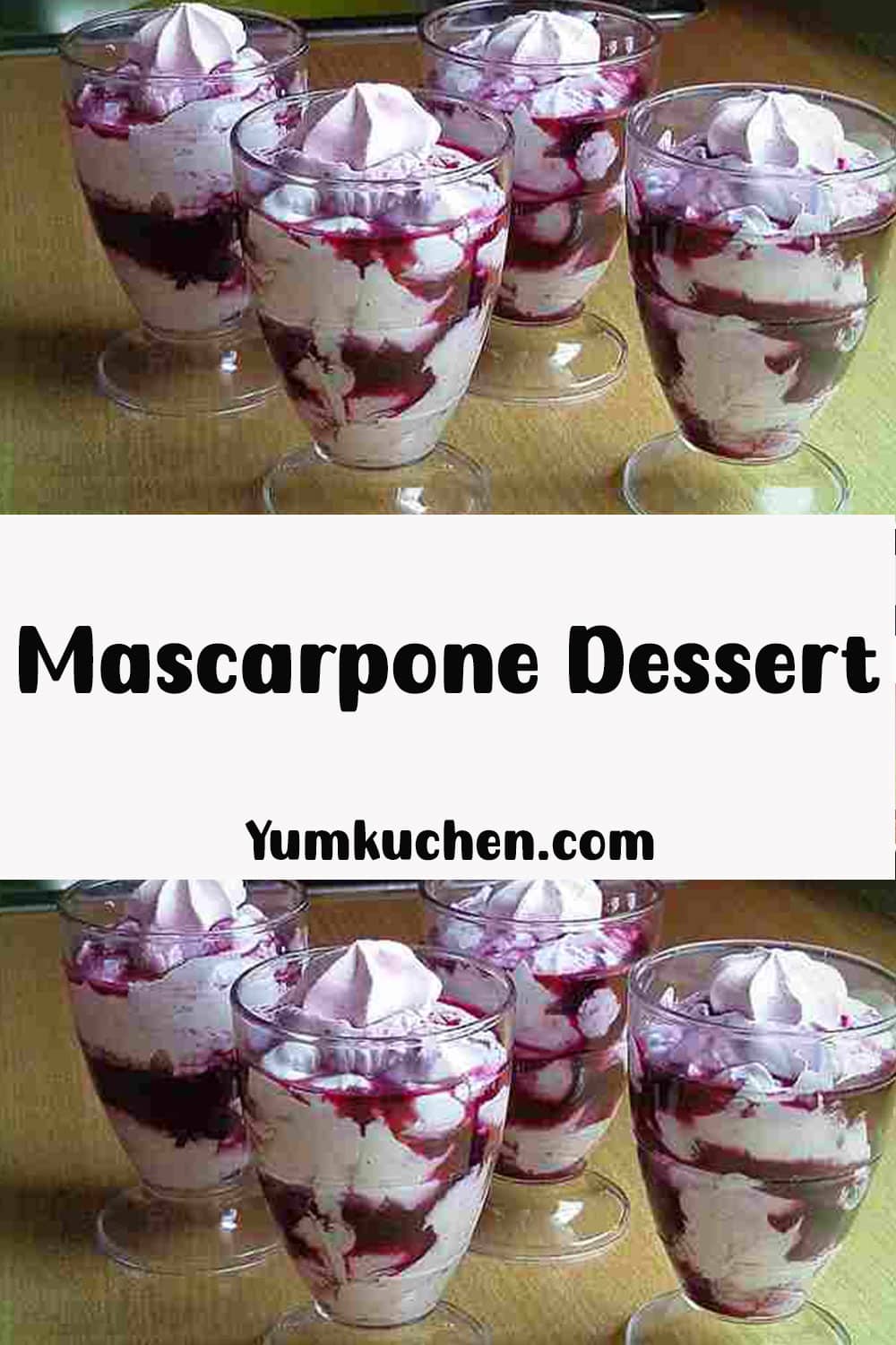 Leckere heidelbeer-Mascarpone Dessert