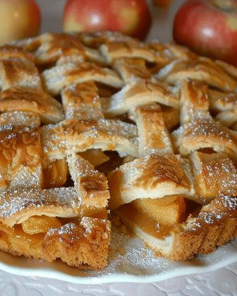 Apfel Gitterkuchen – ein Rezept von Oma Sabine !