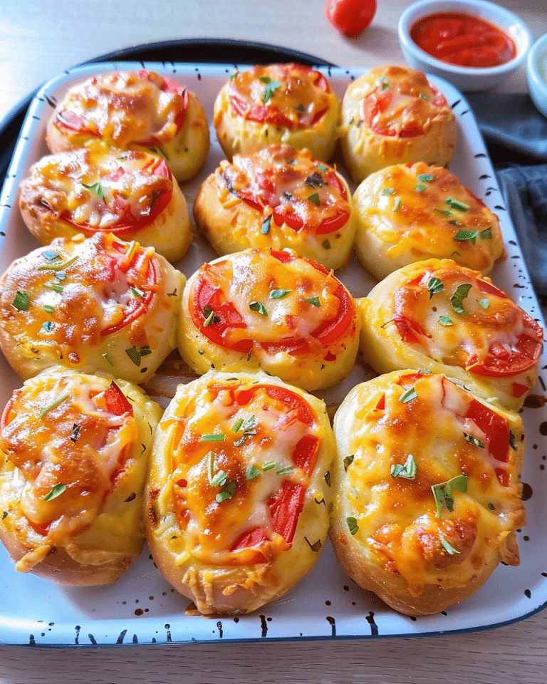 10 Minuten Pizza Brötchen aus dem Backofen