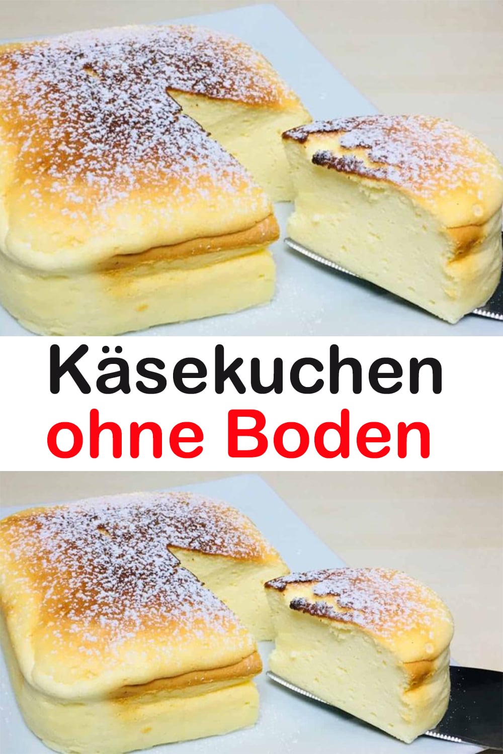 Käsekuchen ohne Boden in 2 Minuten zubereitet !