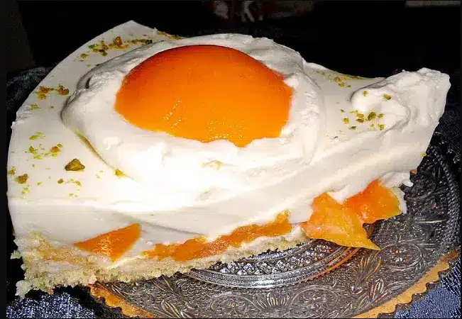 Pfirsich Spiegelei Torte