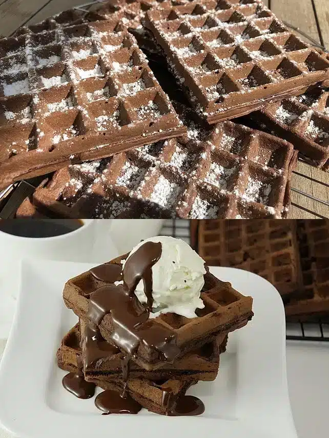 Schokoladen Waffeln, superlecker