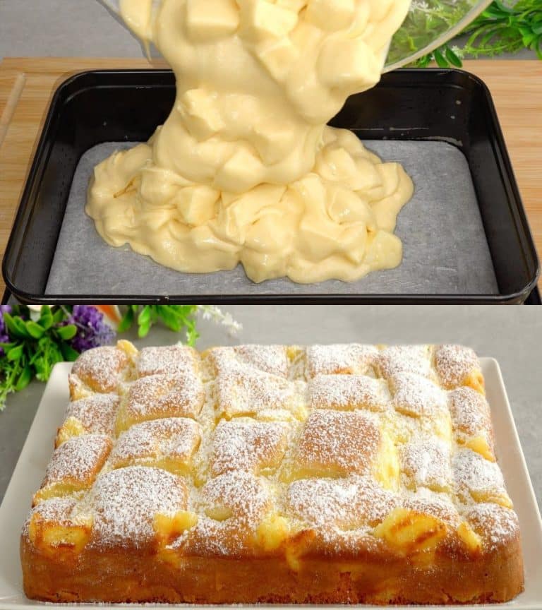 Du wirst nie einen anderen backen! – Apfelkuchen mit Vanillepudding