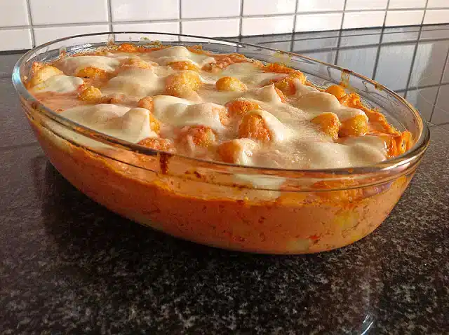 Gnocchi aus dem Ofen in Paprika – Tomaten – Sauce