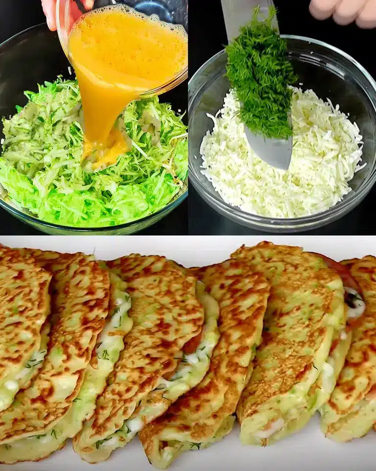 Zucchini-Crêpes: das köstliche Rezept für eine einfache Mahlzeit