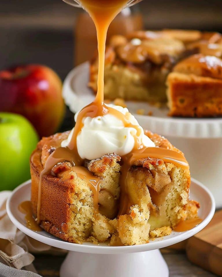 Du wirst nie einen anderen backen! – Apfelkuchen mit Vanillepudding