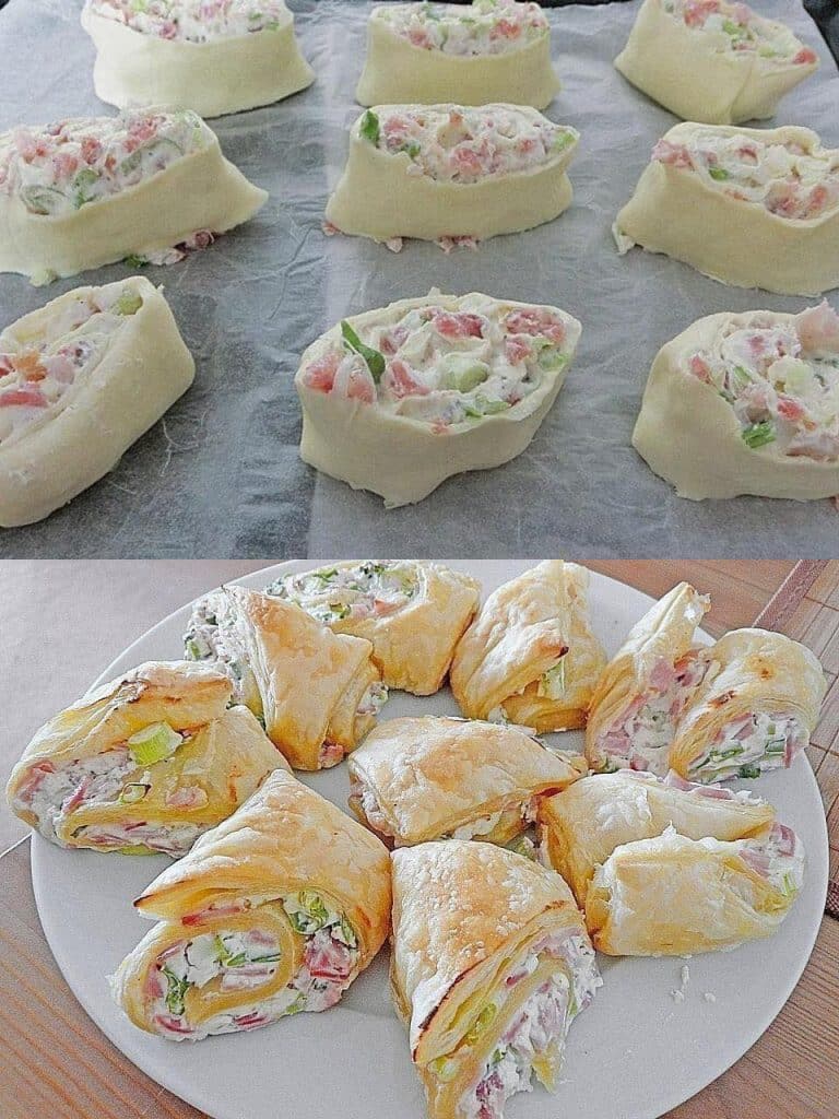 Flammkuchenrolle, unser Lieblingssnack