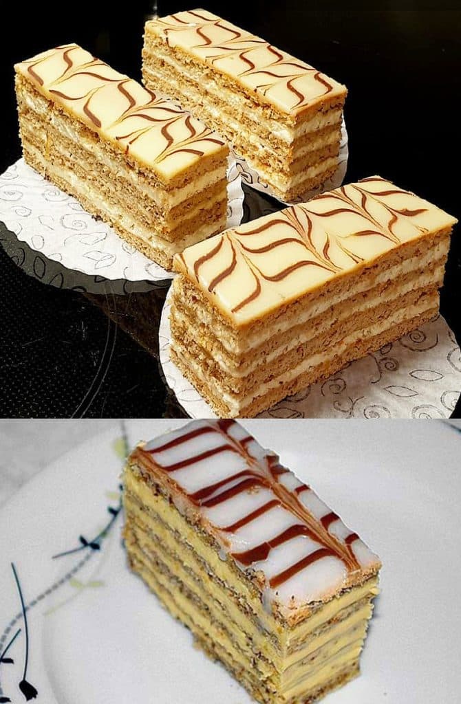 Die Esterházy Schnitten nach Mamas Rezept, schmeckt einfach wunderbar