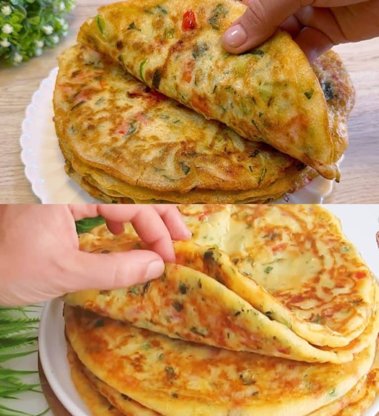 Fantastische Knoblauch Pfannkuchen mit Käse in 5 Minuten