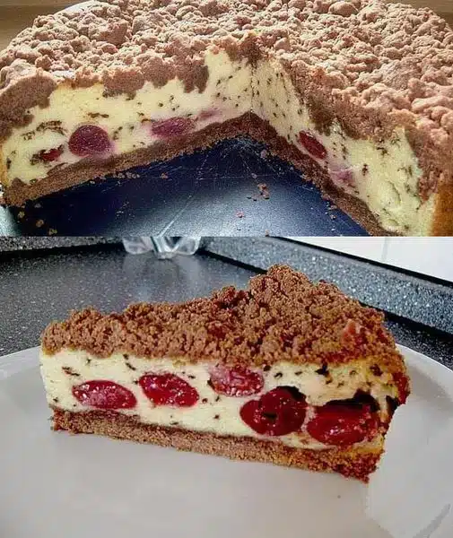 Cremigster Topfenstreuselkuchen Mit Kirsch-Vanille-Topping: Wow, Das Ist Lecker!