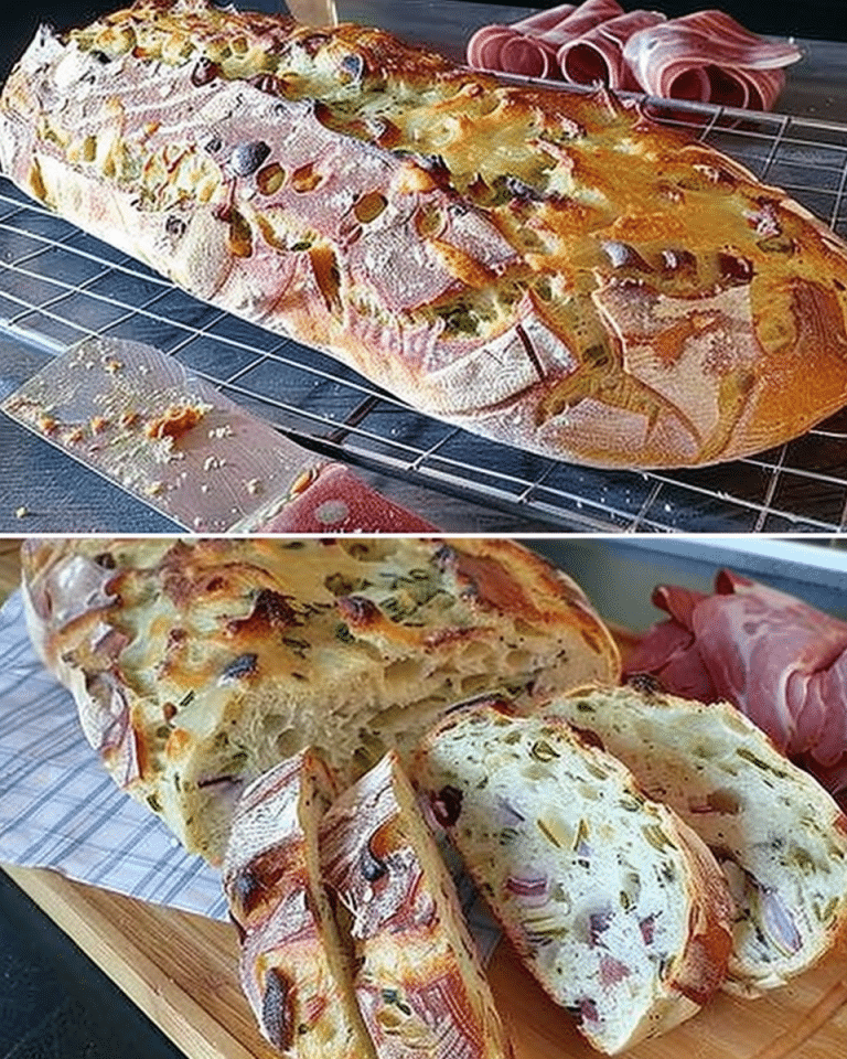 Einzigartig Lecker Und So Einfach! – Zwiebel-Käsebrot Mit Schinken