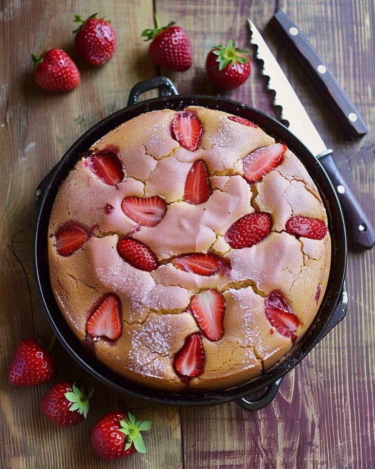 Frischer Erdbeerkuchen für große Jungs