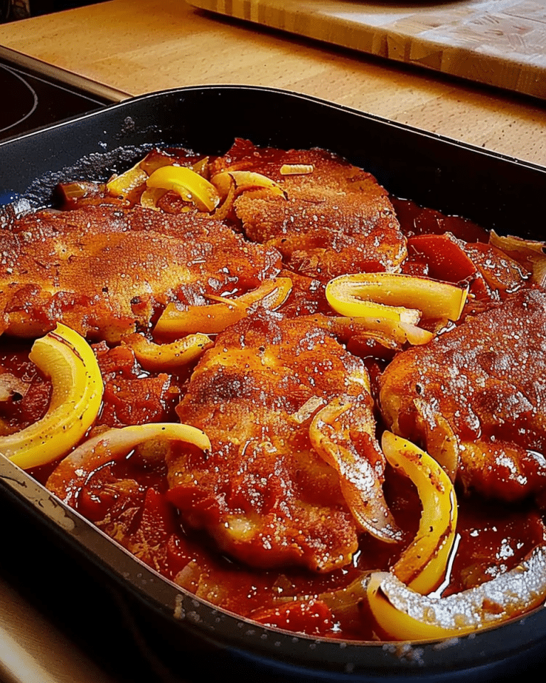 Zigeuner Schnitzel aus dem Ofen