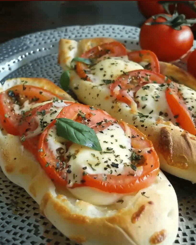 Italienische Tomaten-Mozzarella-Schiffchen - Yum Kuchen