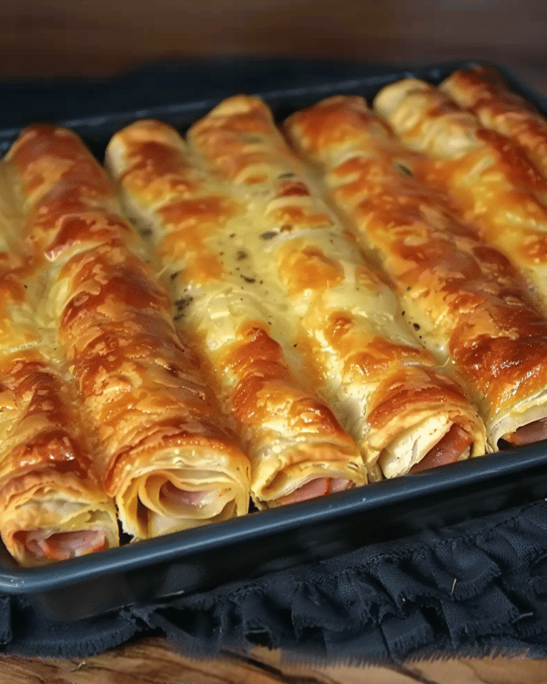 BLÄTTERTEIG Leckeres SCHINKEN KÄSE STANGEN