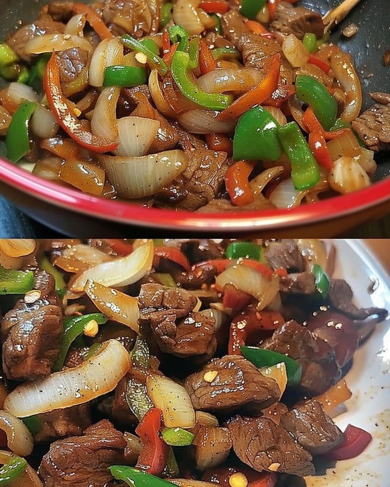 Chinesisches Rindfleisch mit Zwiebeln, Mhmm ein Tolles Gericht