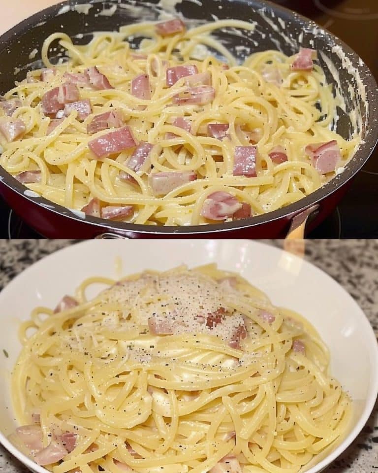 Einfache Spaghetti Carbonara (20 Minuten!)