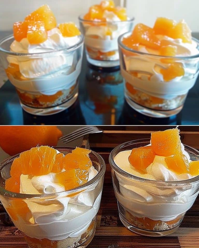 Mandarinen Quark Dessert mit 3 Zutaten, unschlagbar lecker!