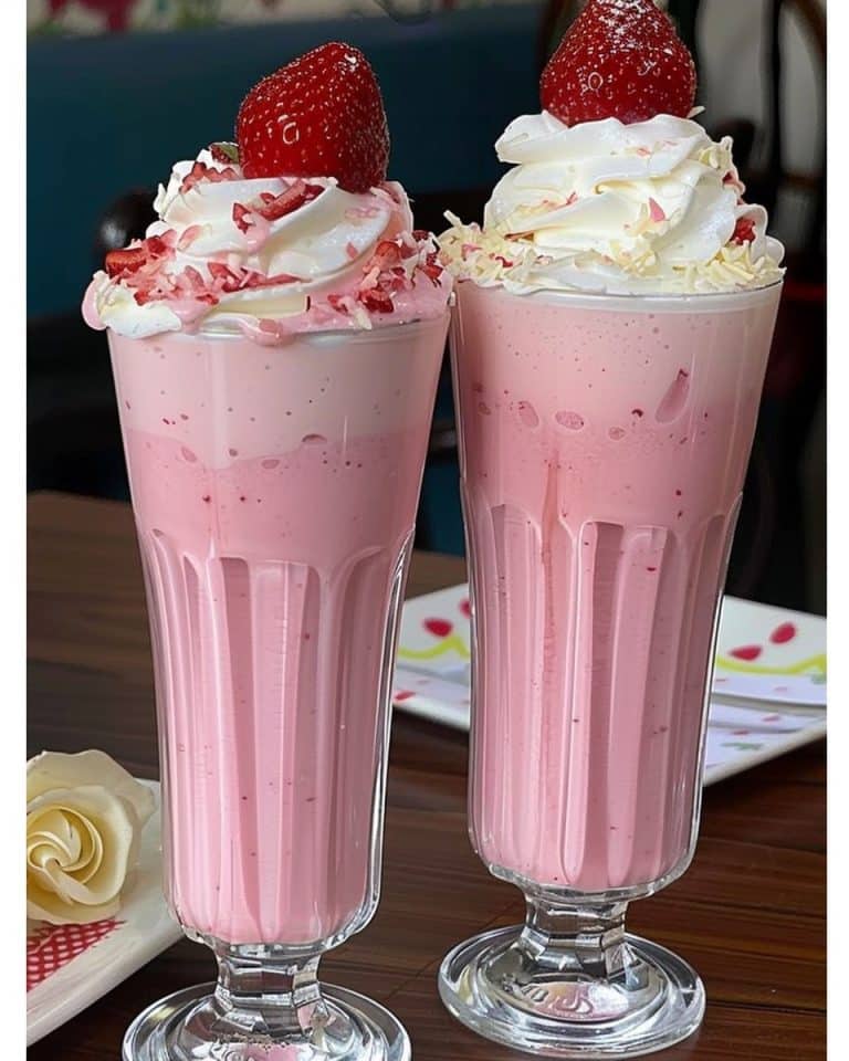 So fruchtig und erfrischend, Erdbeer Milkshake