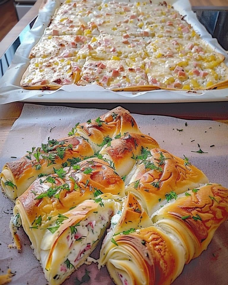 Das ist die leckerste die ich je gebacken habe, Flammkuchenrolle