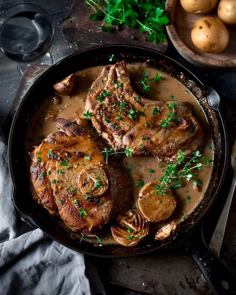 Saugut und super einfach, Filetbraten in Frischkäse Senfsauce