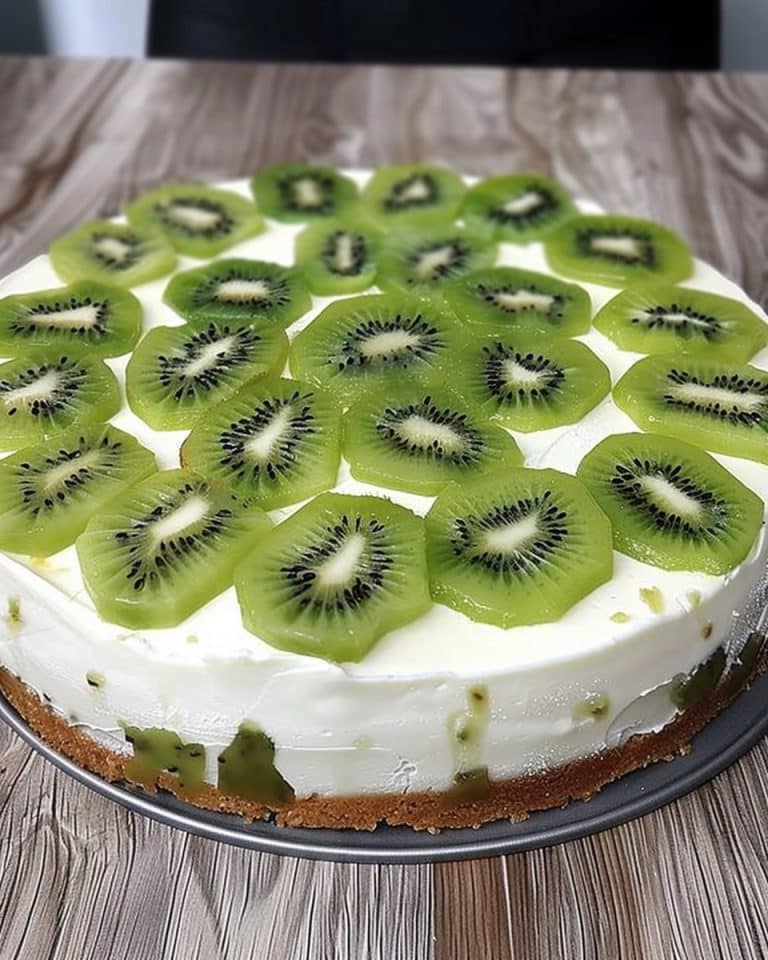 Frischkäse-Kiwi-Torte ohne Backen