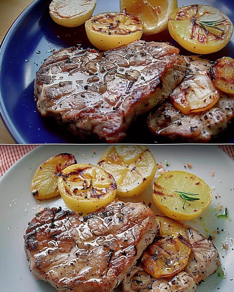 Knoblauchsteak und Kartoffelfolie Pakete