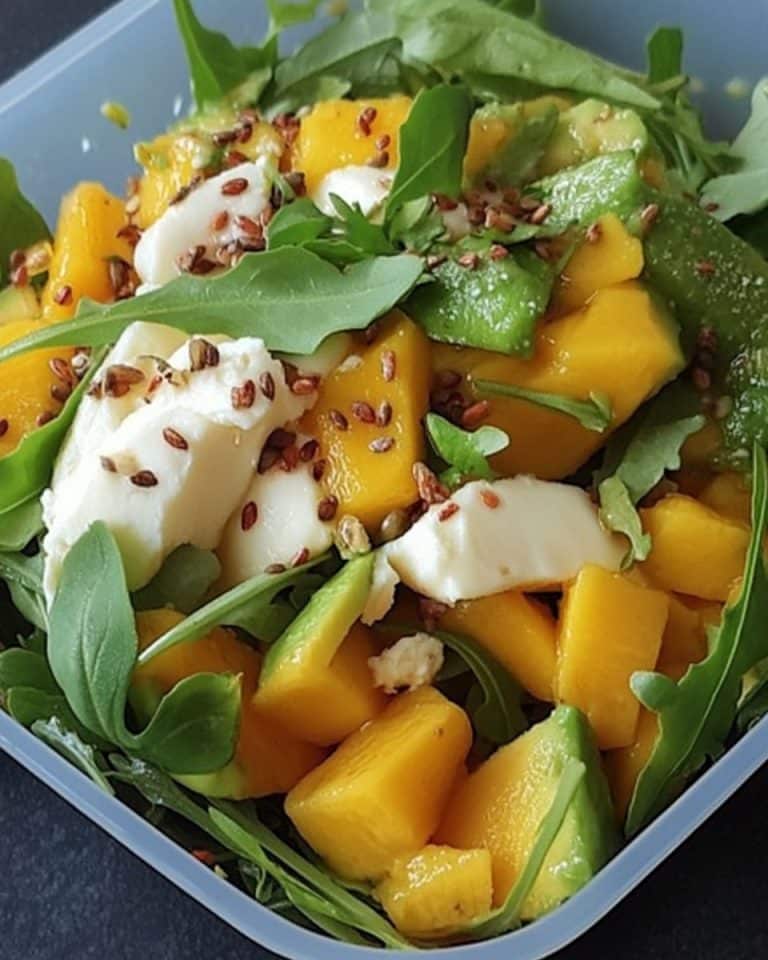 Avocado-Mozzarella-Salat mit Mango