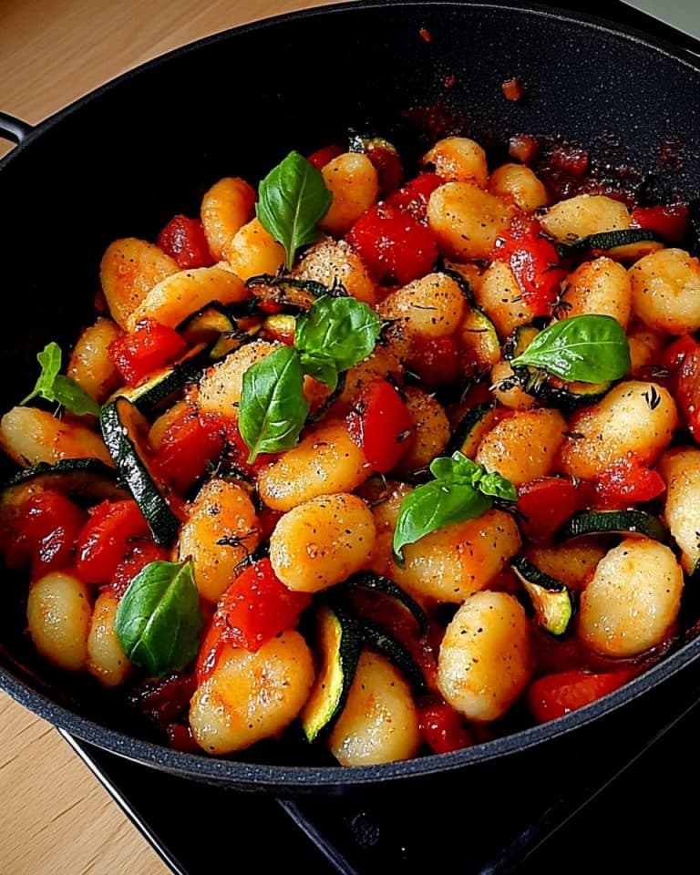 Gnocchi-Salat mit Zucchini und Paprika