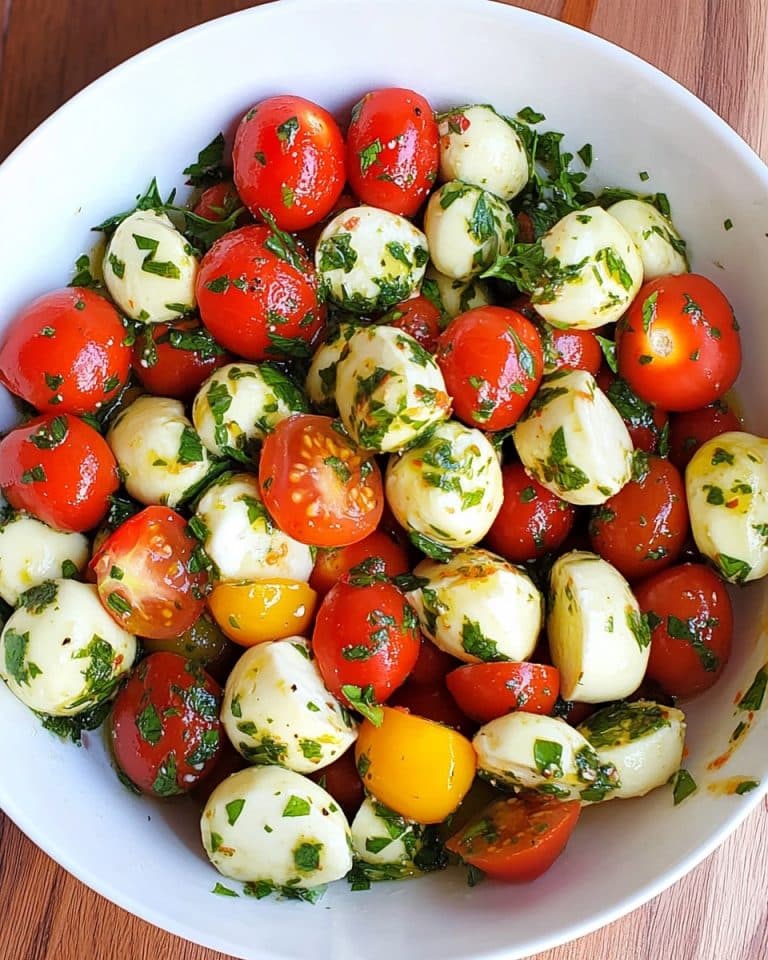 Italienischer Tomaten Mozzarella Salat