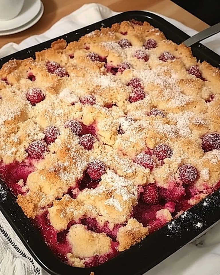 Pflaumenkuchen mit Streuseln auf dem Blech