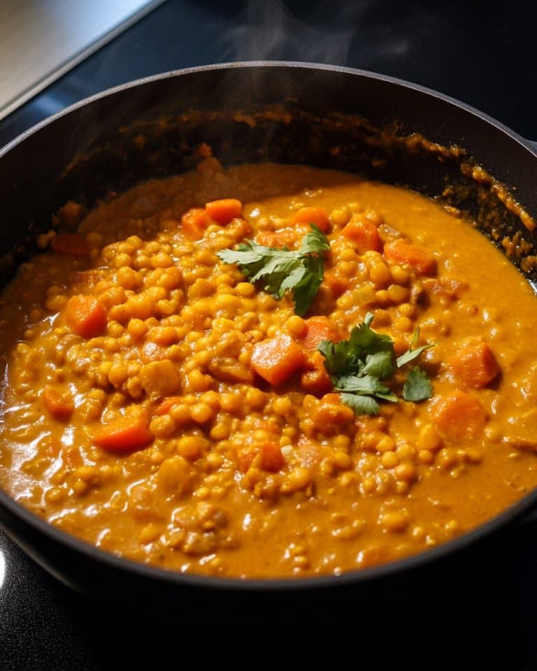 Rote Linsen-Curry mit Süßkartoffeln