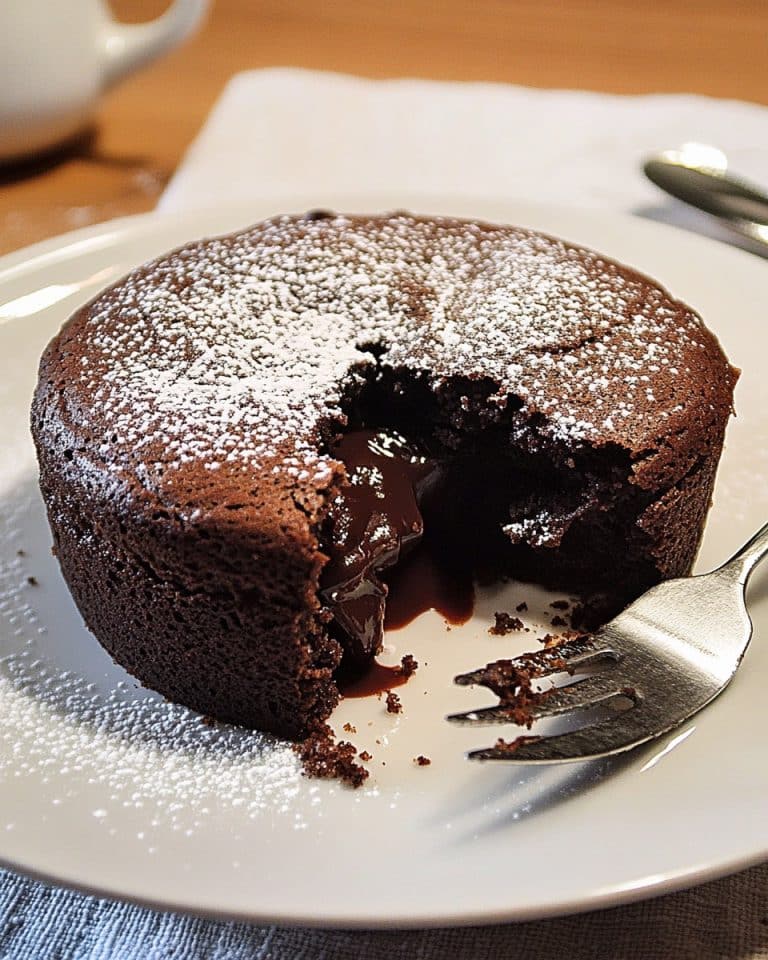 Schokoladenkuchen mit flüssigem Kern à la Italia