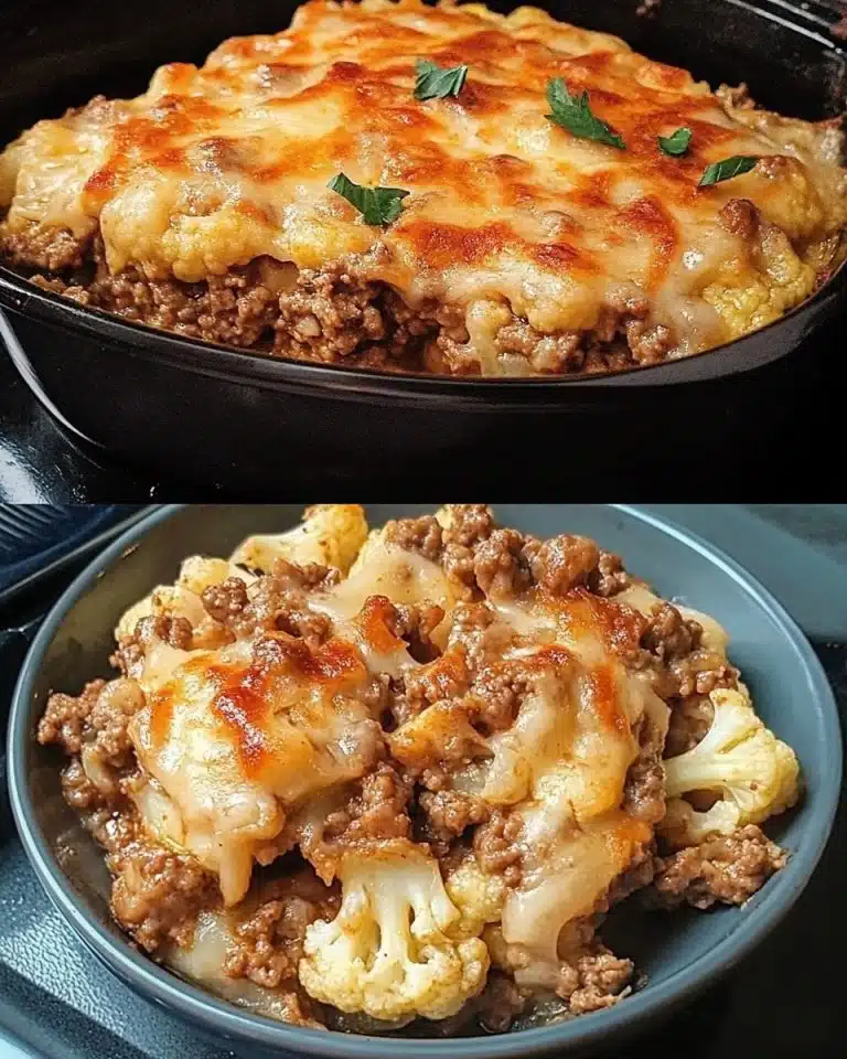 Blumenkohl mit Hackfleisch, wahnsinnig lecker